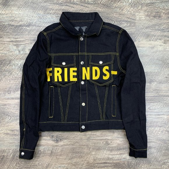 Vlone jean jacket cheap Clearance